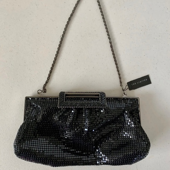 Drama Kisslock Moon Purse Sequin Black main image 1